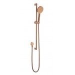 Cora Round Brushed Copper Sliding Shower Set